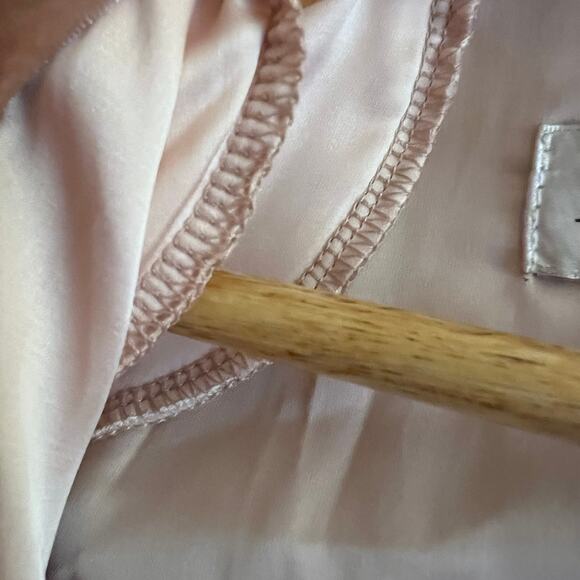 House of CB Farrah Pink Blush Velvet Gathered Deep V Mini Dress Size XS - Picture 6 of 9